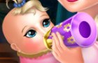 Juego Elsa Frozen y su Bebe